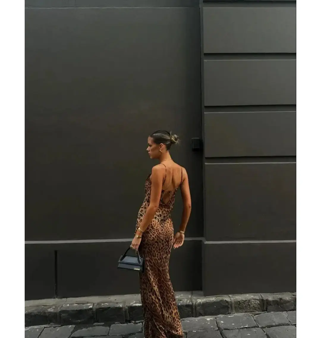 Rat & Boa Valentina Dress in Leopard Print Size M / AU 10 for rent on The Volte - main image