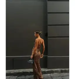 Rat & Boa Valentina Dress in Leopard Print Size M / AU 10 for rent on The Volte - image 5