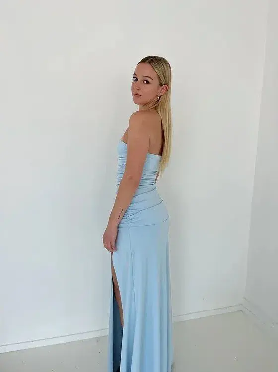 Mode Mila Remi Dress Maxi Ice Blue Size AU 6 for rent on The Volte - main image