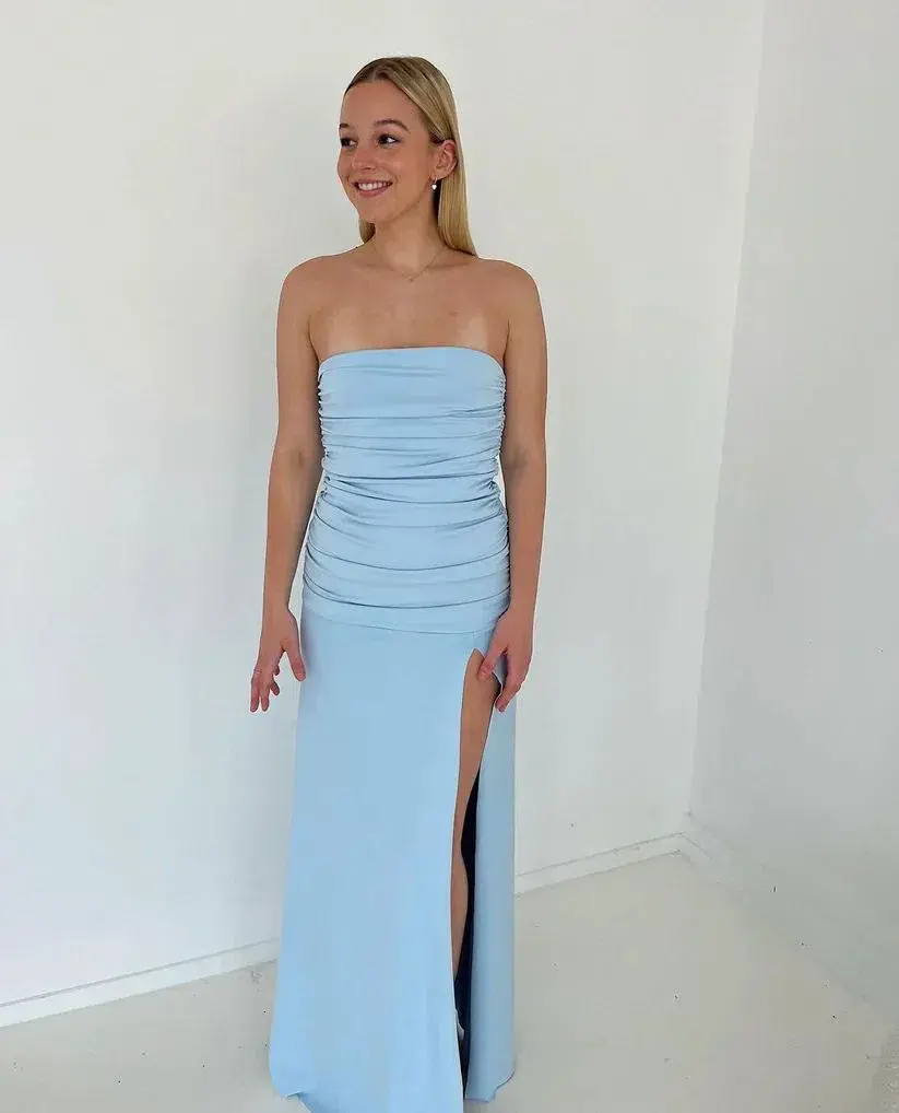 Mode Mila Remi Dress Maxi Ice Blue Size AU 6 for rent on The Volte - main image