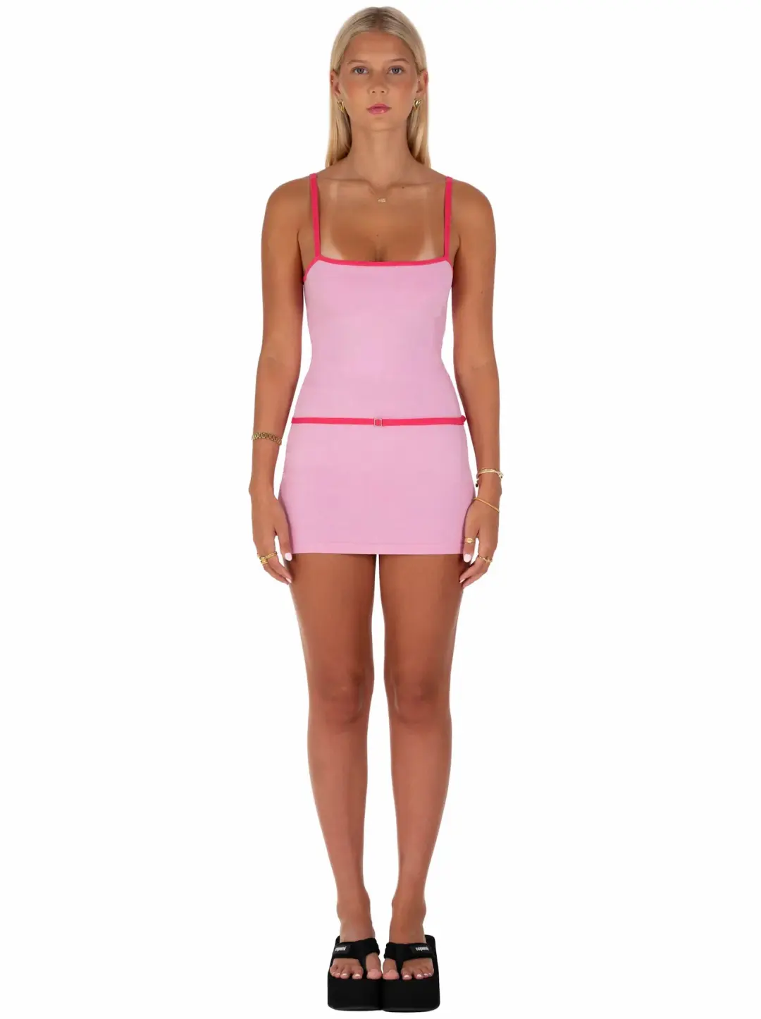 I Am Delilah Candy Belle Mini dress in Pink Size AU 6 for rent on The Volte - main image