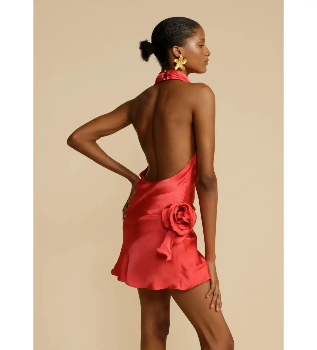Arcina Ori Rosa Dress in Punch Red Size S / AU 8 for rent on The Volte - main image
