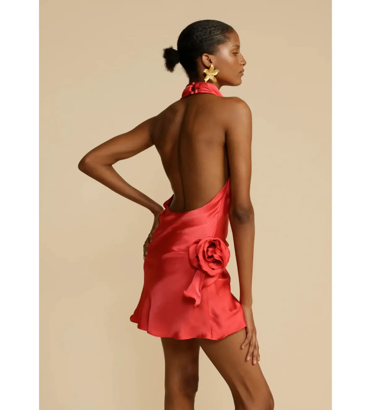 Arcina Ori Rosa Dress in Punch Red Size S / AU 8 - Image 4