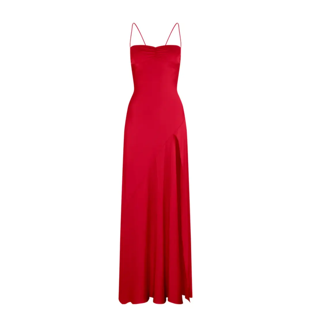 HNTR the Label Gaia Gown in Wine Size XS / AU 6 for rent on The Volte - main image