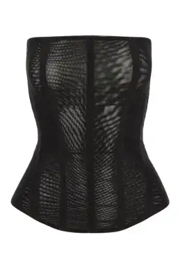Leau White Muse Mesh Corset Top Black Size 10 for rent on The Volte - image 3