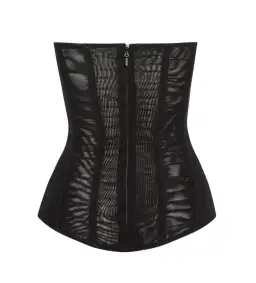 Leau White Muse Mesh Corset Top in Black Size AU 12 for rent on The Volte - image 4