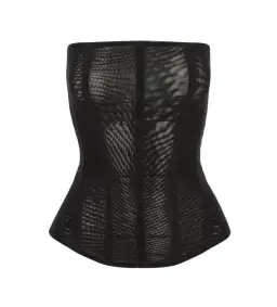 Leau White Muse Mesh Corset Top in Black Size AU 12 for rent on The Volte - image 3