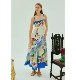 Alemais Nadia Sundress Print Size AU 10 for rent on The Volte - image 1