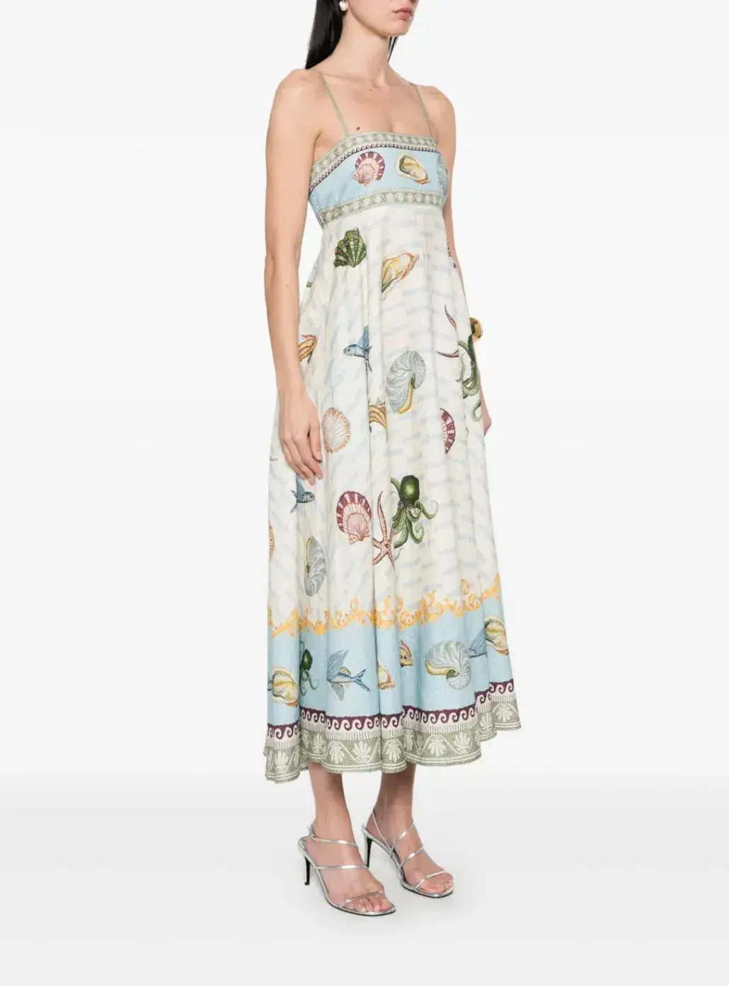 Alemais Bathhouse Sundress Midi Size AU 10 for rent on The Volte - main image