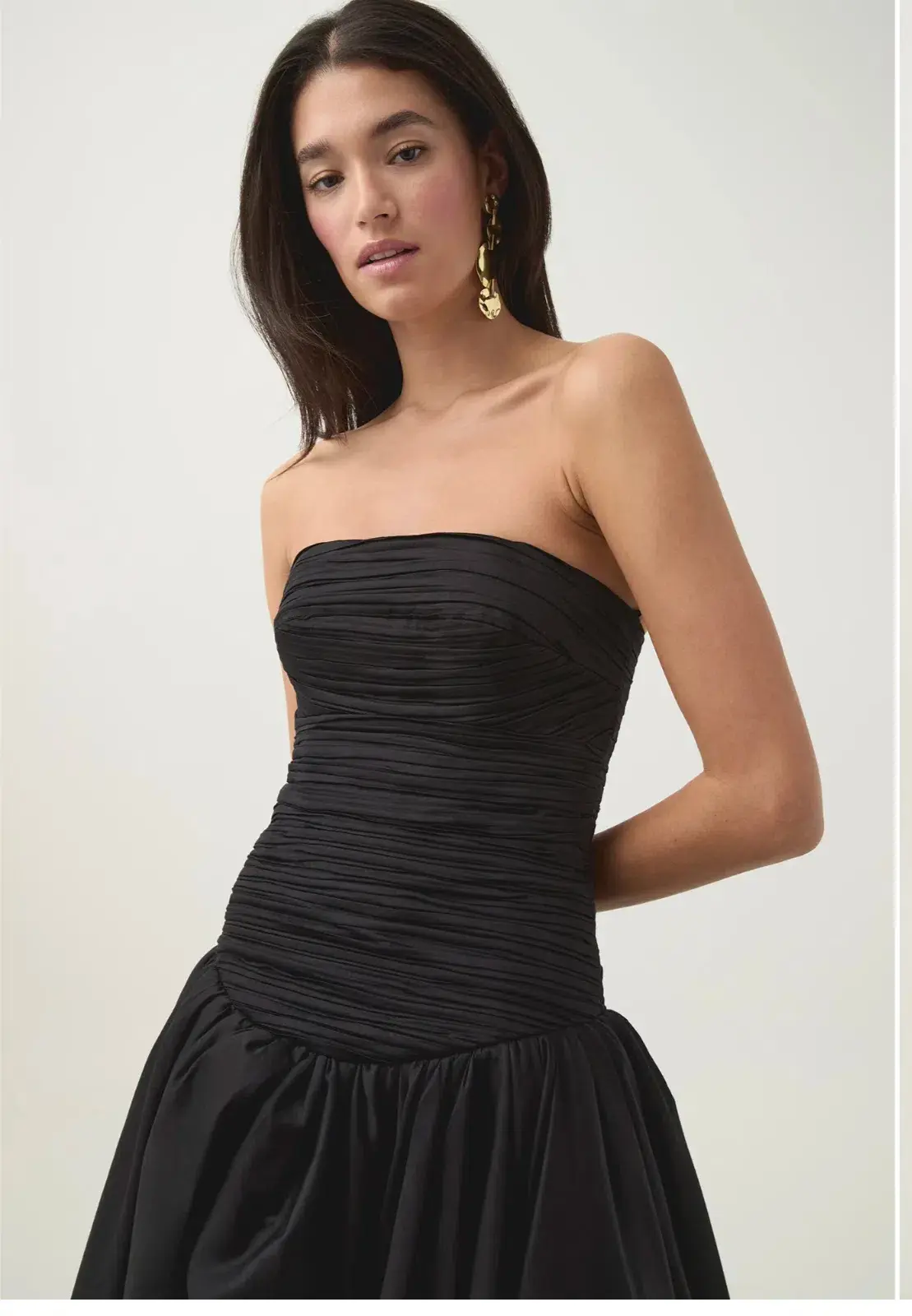 Aje Violette Bubble Hem Maxi Dress in Black Size 6 - Image 2