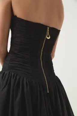 Aje Violette Bubble Hem Maxi Dress in Black Size 6 for rent on The Volte - image 4