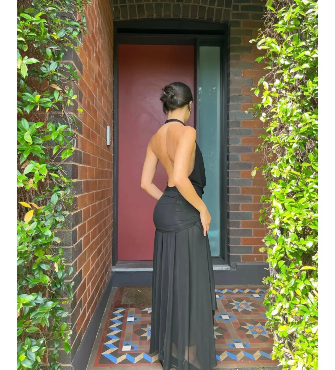 Raphaella Santana Hera Dress Black Size 10 for rent on The Volte - main image