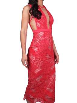 Manning Cartell Gallery Views Sheath Dress Scarlet Red Size 8 for rent on The Volte - image 1