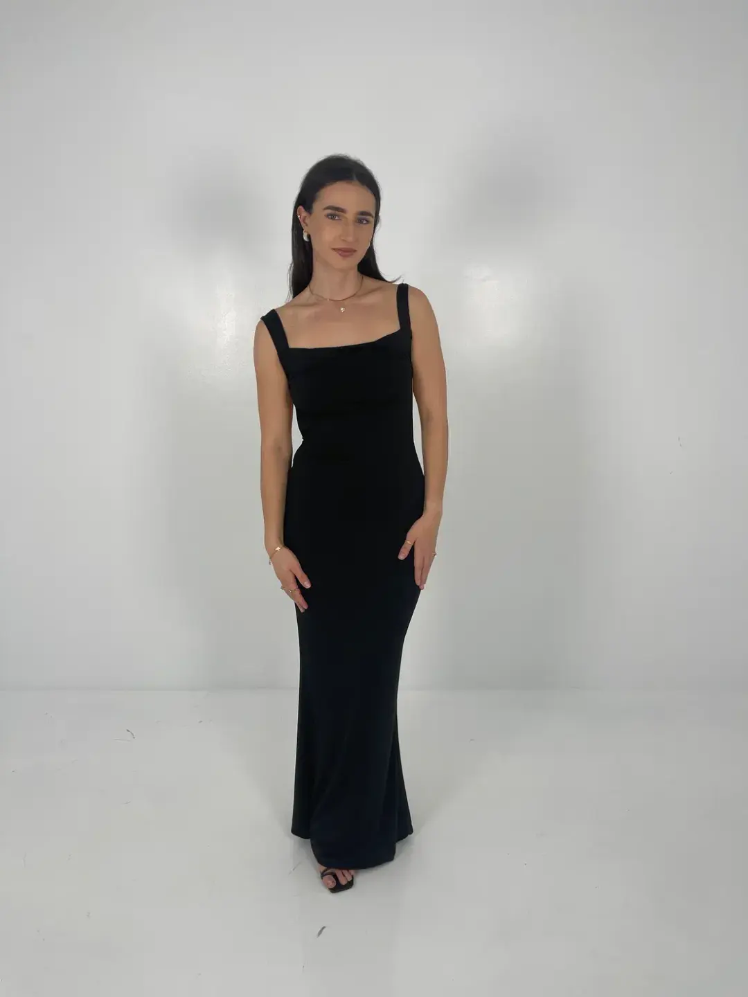 Effie Kats Helena Gown in Black Size XS/AU 6 for rent on The Volte - main image