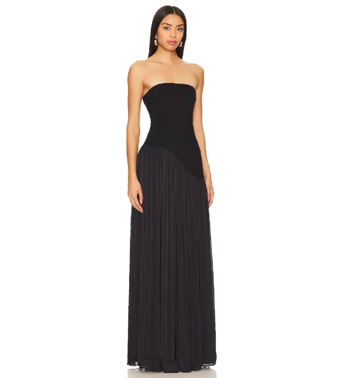 Lovers and Friends Alice Strapless Gown Black Size S/AU 8 - Image 2