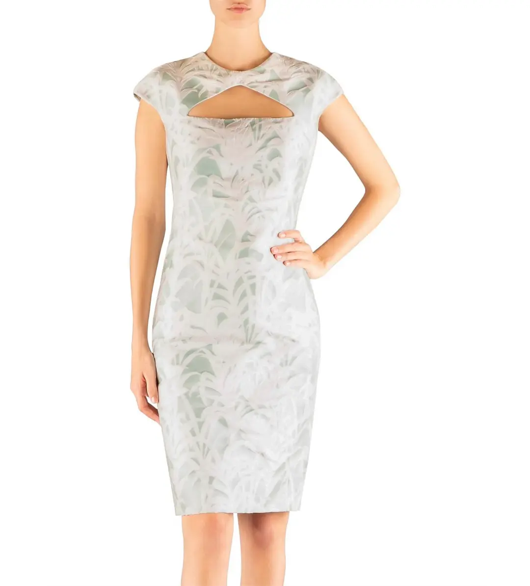 Carla Zampatti The Jade Empress Dress in Multi Size 12 for rent on The Volte - main image