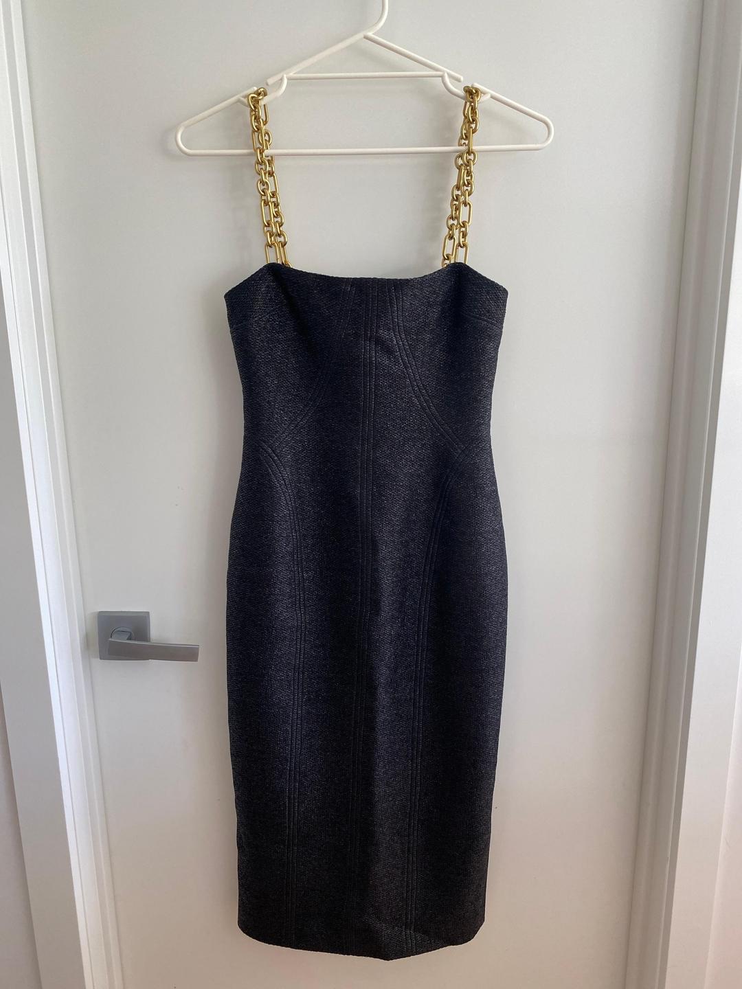 Manning Cartell Neo Midi Dress Black Size 8 for rent on The Volte - main image