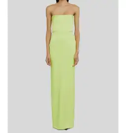 Alex Perry Cassidy Strapless Column Gown Green Size AU 10