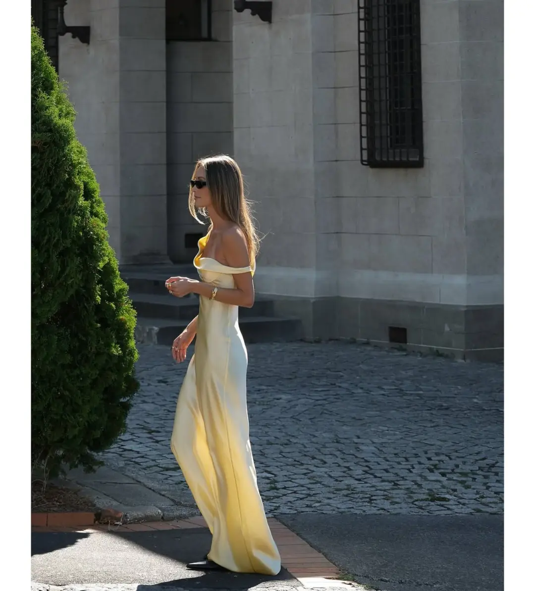 Natalie Rolt Μonika Gown Lemon Size 0/AU 6 for rent on The Volte - main image