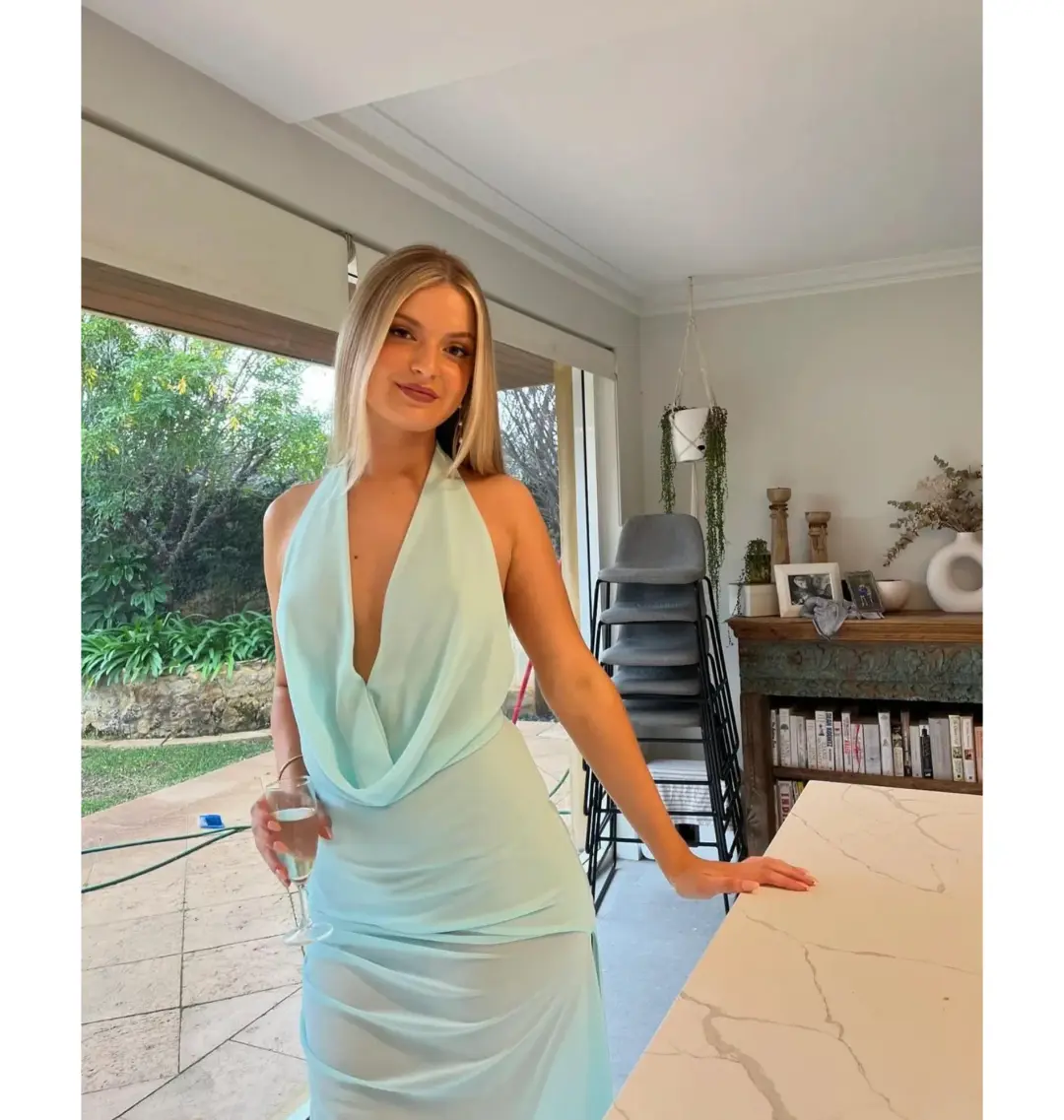 Natalie Rolt Anastasia Maxi Dress Blue Size 0 / AU 6 for rent on The Volte - main image