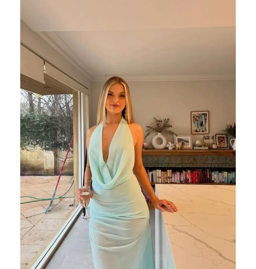 Natalie Rolt Anastasia Maxi Dress Blue Size 1 / AU 8 for rent on The Volte - main image