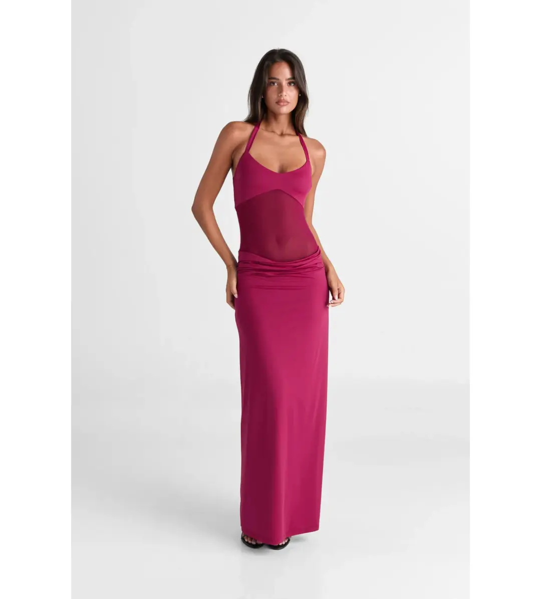 Sasha Therese Sariya Maxi Dress Ruby Size 6 for rent on The Volte - main image
