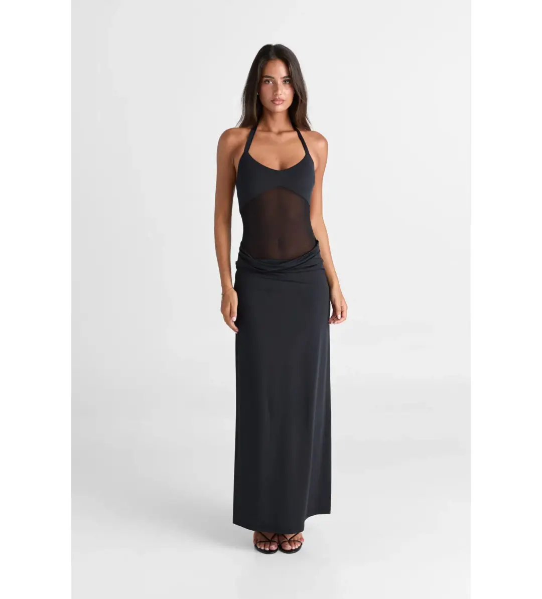 Sasha Therese Sariya Maxi Dress Black Size 8 for rent on The Volte - main image