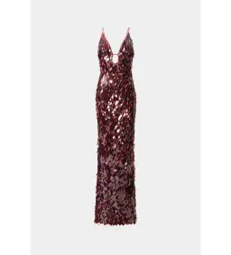 Misha Sapphire Sequin Maxi Dress Fig Size 10/M for rent on The Volte - image 3