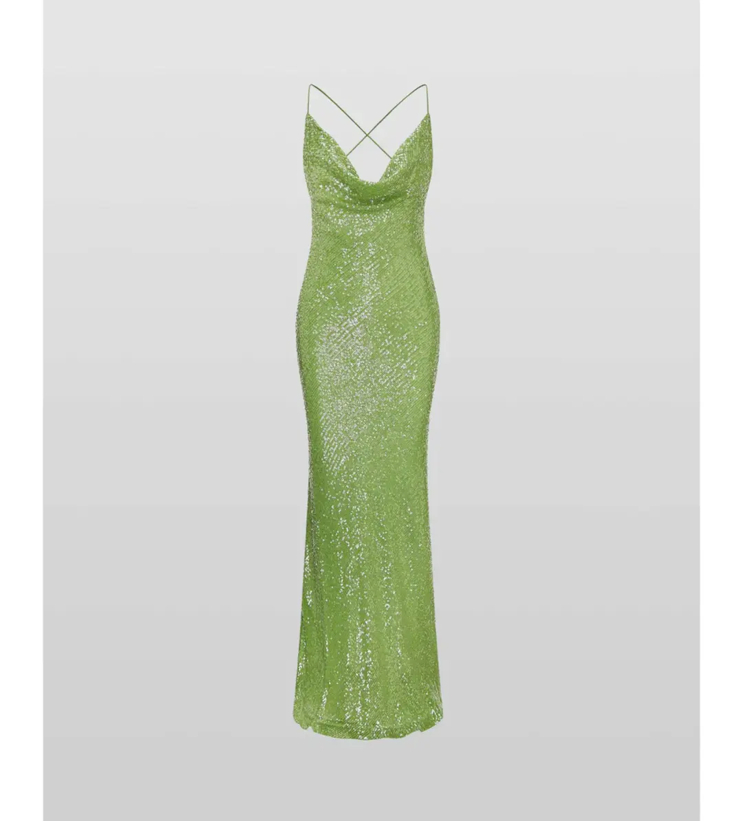 Rat & Boa Gaia Dress in Green Sequin Size S / AU 8 for rent on The Volte - main image