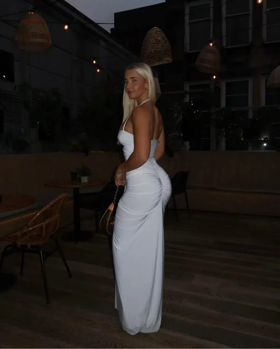 Natalie Rolt Shontae Maxi Gown White Size S / Size Au 8 for rent on The Volte - main image