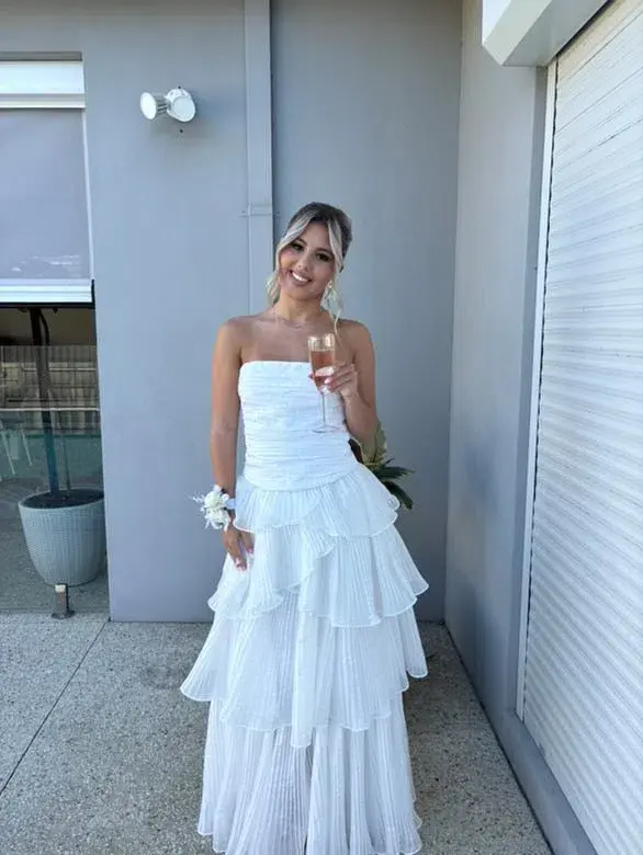 Aje Sunbeam Cosmos Maxi Set White Size 6 for rent on The Volte - main image