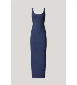 Herve Leger Round Neck Gown in Navy Size XXS / AU 4 for rent on The Volte - image 4