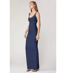 Herve Leger Round Neck Gown in Navy Size XXS / AU 4 for rent on The Volte - image 2