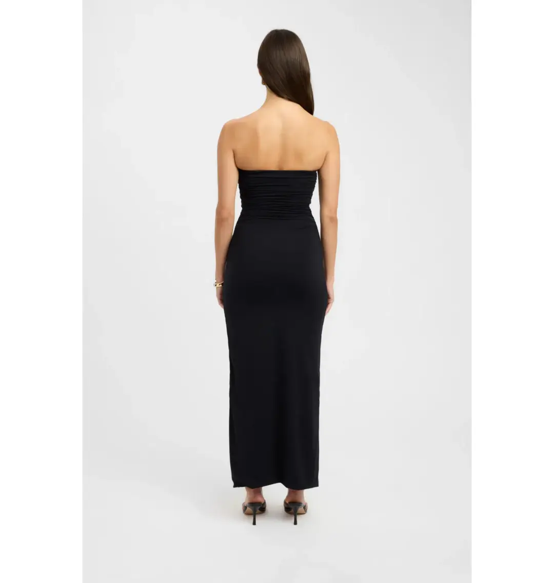 Kookai Tayla Trim Maxi Dress Black Size AU 10 for rent on The Volte - main image