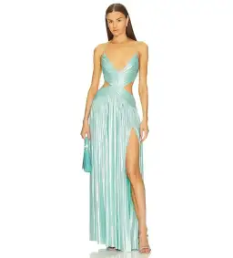 Retrofête Thea Maxi Dress Blue Size 8 for rent on The Volte - image 1