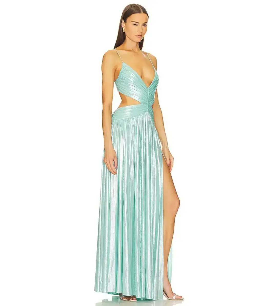 Retrofête Thea Maxi Dress Blue Size 8 for rent on The Volte - main image