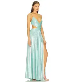 Retrofête Thea Maxi Dress Blue Size 8 for rent on The Volte - image 2