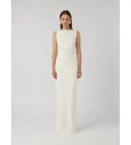 Effie Kats White Verona Gown in White Size XS/ AU 6 for rent on The Volte - image 1