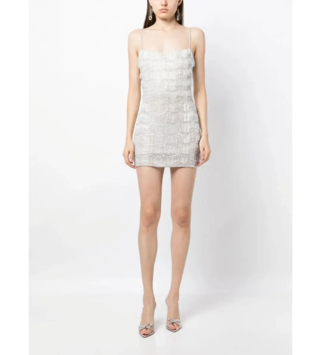 Rachel Gilbert Sadie Mini Dress Ivory Size 12 for rent on The Volte - main image