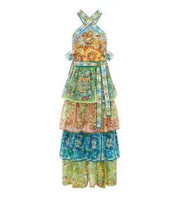 Alemais Dreamer Halter Midi Dress Multi Size 12 for rent on The Volte - image 3