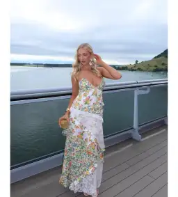 For Love & Lemons Green Rosalyn Maxi Size XS/ AU 6 for rent on The Volte - image 2