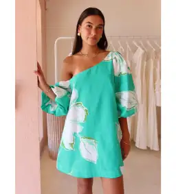 By Nicola Capri Dress Verde Fleur Size 10 for rent on The Volte - image 1