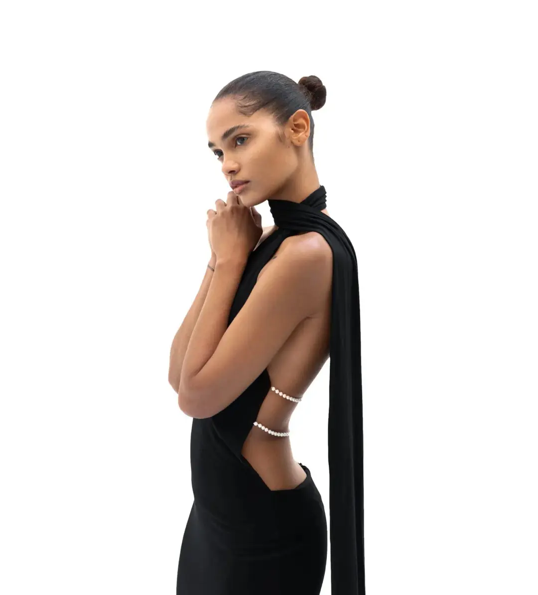 Khanums Kara Maxi Dress Black Size M/AU 10 for rent on The Volte - main image