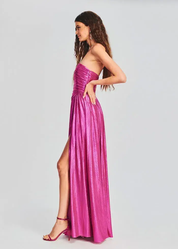 Retrofête Jacie Maxi Dress Pink Size 8 for rent on The Volte - main image
