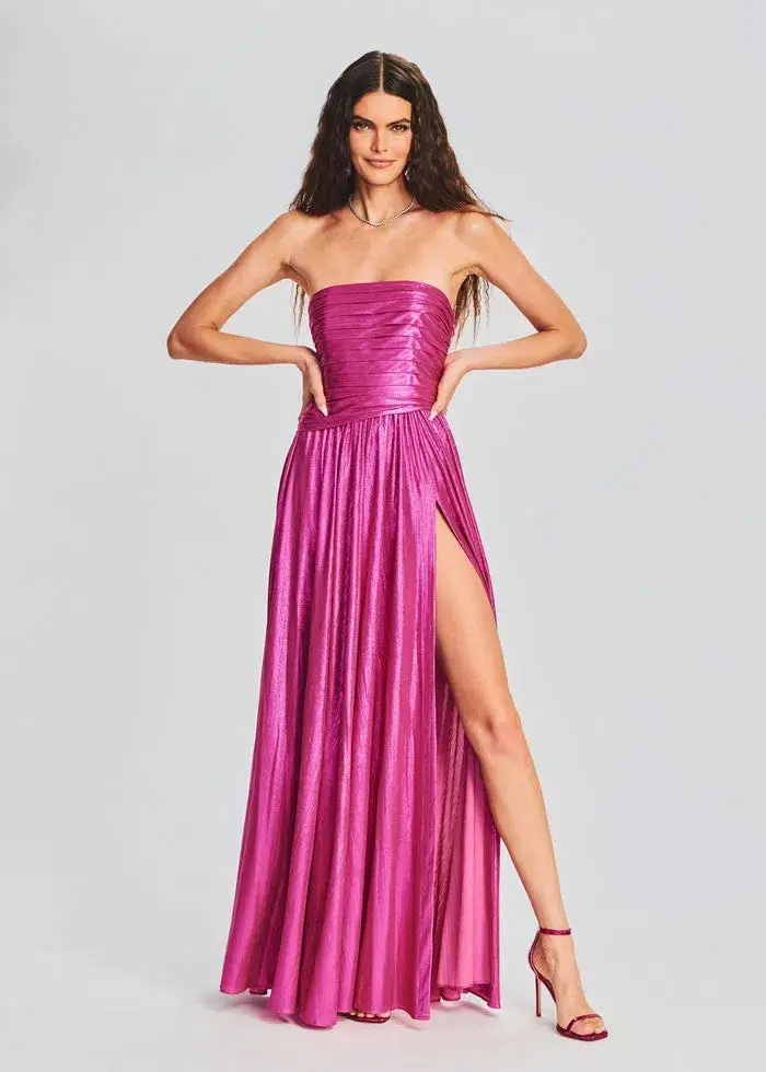 Retrofête Jacie Maxi Dress Pink Size 8 for rent on The Volte - main image