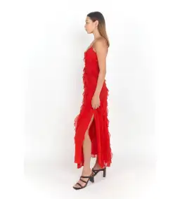 Rat & Boa Cecilia Dress in Red Size 4 for rent on The Volte - image 2