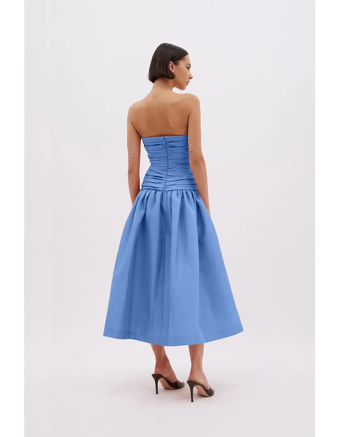 Rachel Gilbert Banks Midi Dress Blue Size 12 for rent on The Volte - main image