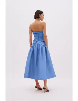 Rachel Gilbert Banks Midi Dress Blue Size 12 for rent on The Volte - image 2