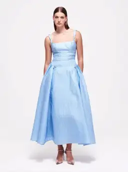 Rachel Gilbert Sophy Strap Midi Dress Blue Size 12 for rent on The Volte - image 1