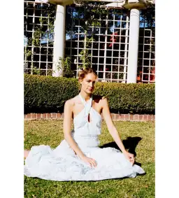 ALB Lovette Halter Maxi Dress White Size 14 for rent on The Volte - image 3